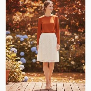 a new day White Lace Mini Skirt